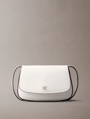 Monogram Flap Camera Bag, White Alyssum