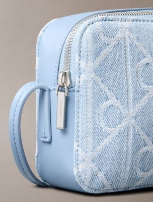 Женские сумки Calvin Klein Allover Emblem Logo Denim Camera — фото 3