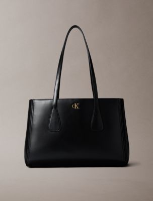 Monogram Medium Work Tote Bag, Black