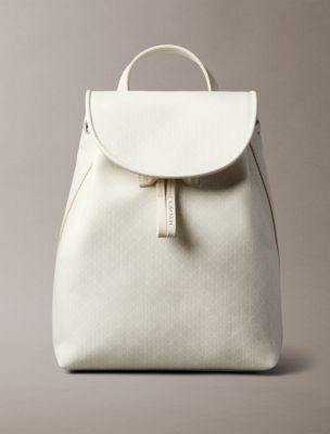 Allover Emblem Logo Backpack, Lily White Aop