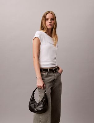 Женские сумки Calvin Klein Curved Convertible Small Shoulder — фото 5