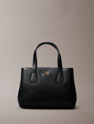 Monogram Mini Tote Crossbody Bag, Black