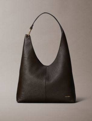 Slouchy Leather Medium Shoulder Bag, Delicioso