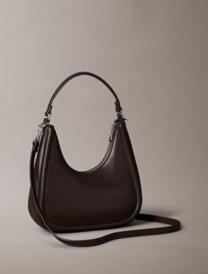 Embossed Monogram Crescent Bag - thumbnail 4