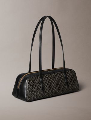 Женская сумка Calvin Klein Emblem Logo Bauletto, цвет: Чёрный — фото 2