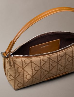 Женские сумки Calvin Klein Allover Emblem Logo Canvas Shoulder — фото 2