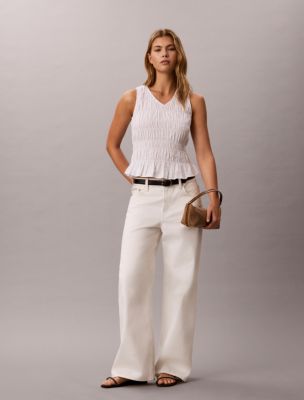 Женские сумки Calvin Klein Allover Emblem Logo Canvas Shoulder — фото 3