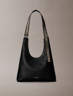 Logo Strap Shoulder Bag, Black