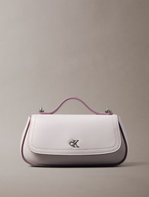 Hardware Monogram Crossbody Bag, Gray Lilac