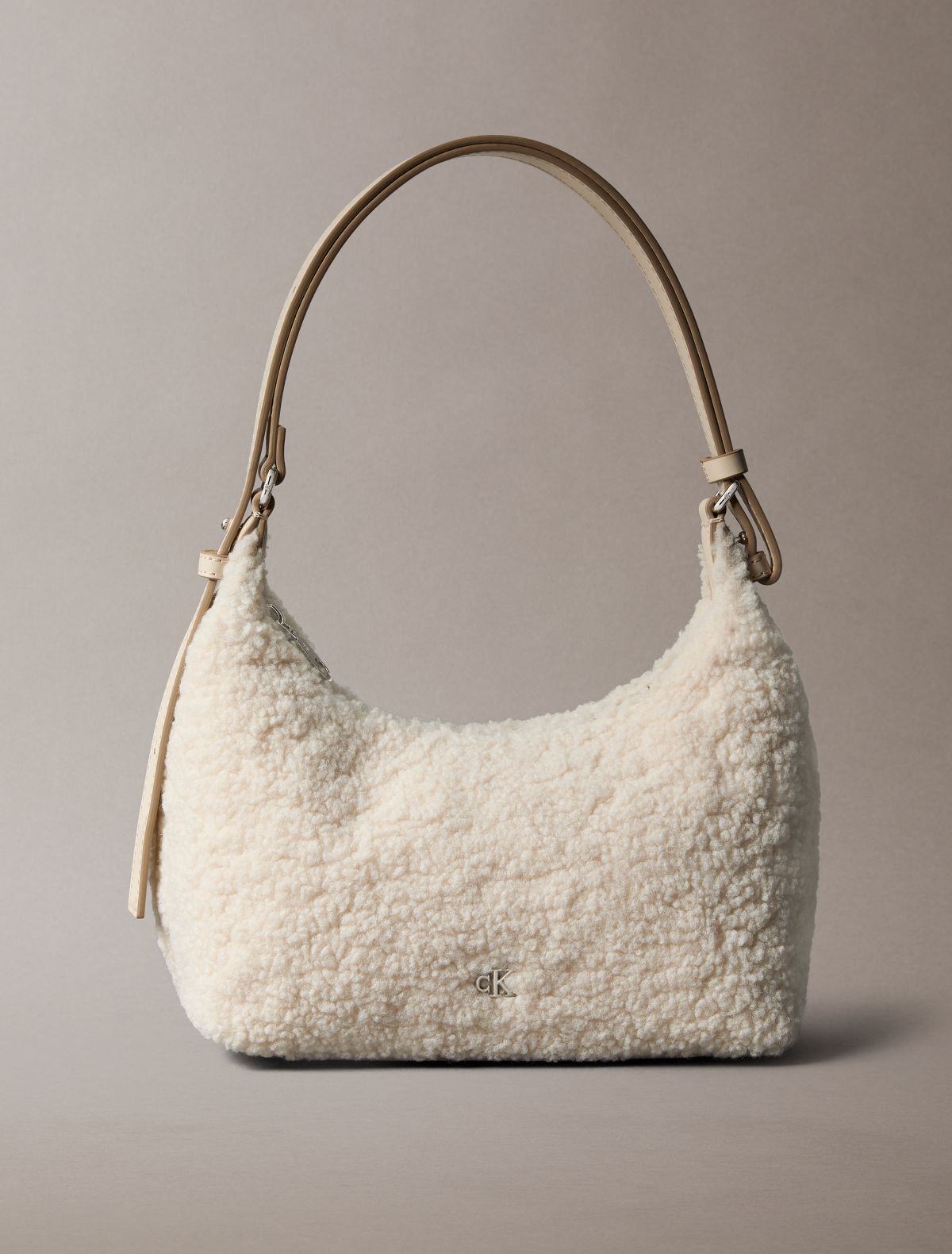 Hardware Monogram Sherpa Shoulder Bag