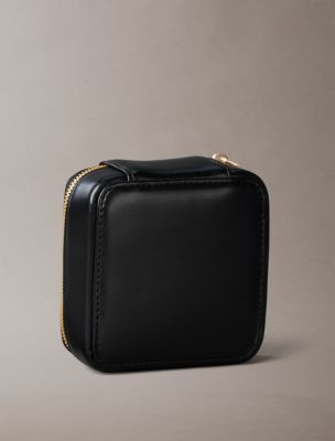 Женские аксессуары Calvin Klein Monogram Hardware Jewelry Case, цвет: Чёрный — фото 2