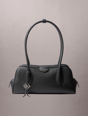 Emblem Logo Shoulder Bag, Black