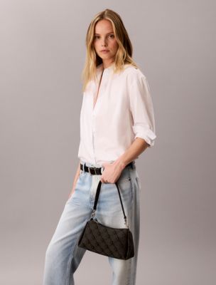 Женские сумки Calvin Klein Monogram Jacquard Shoulder — фото 4