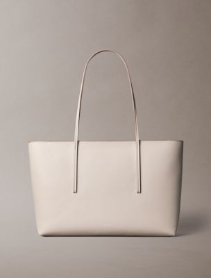 Embossed Logo Zip Tote Bag, Chateau Grey