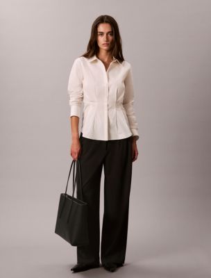 Женская сумка Calvin Klein Embossed Logo Zip, цвет: Чёрный — фото 4