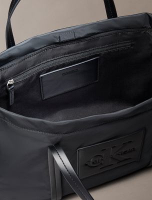 Женская сумка Calvin Klein Nylon Small Tote Crossbody, цвет: Чёрный — фото 3
