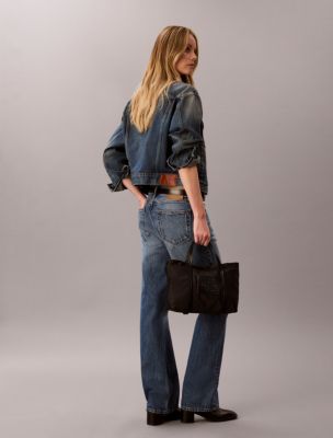Женская сумка Calvin Klein Nylon Small Tote Crossbody, цвет: Чёрный — фото 4
