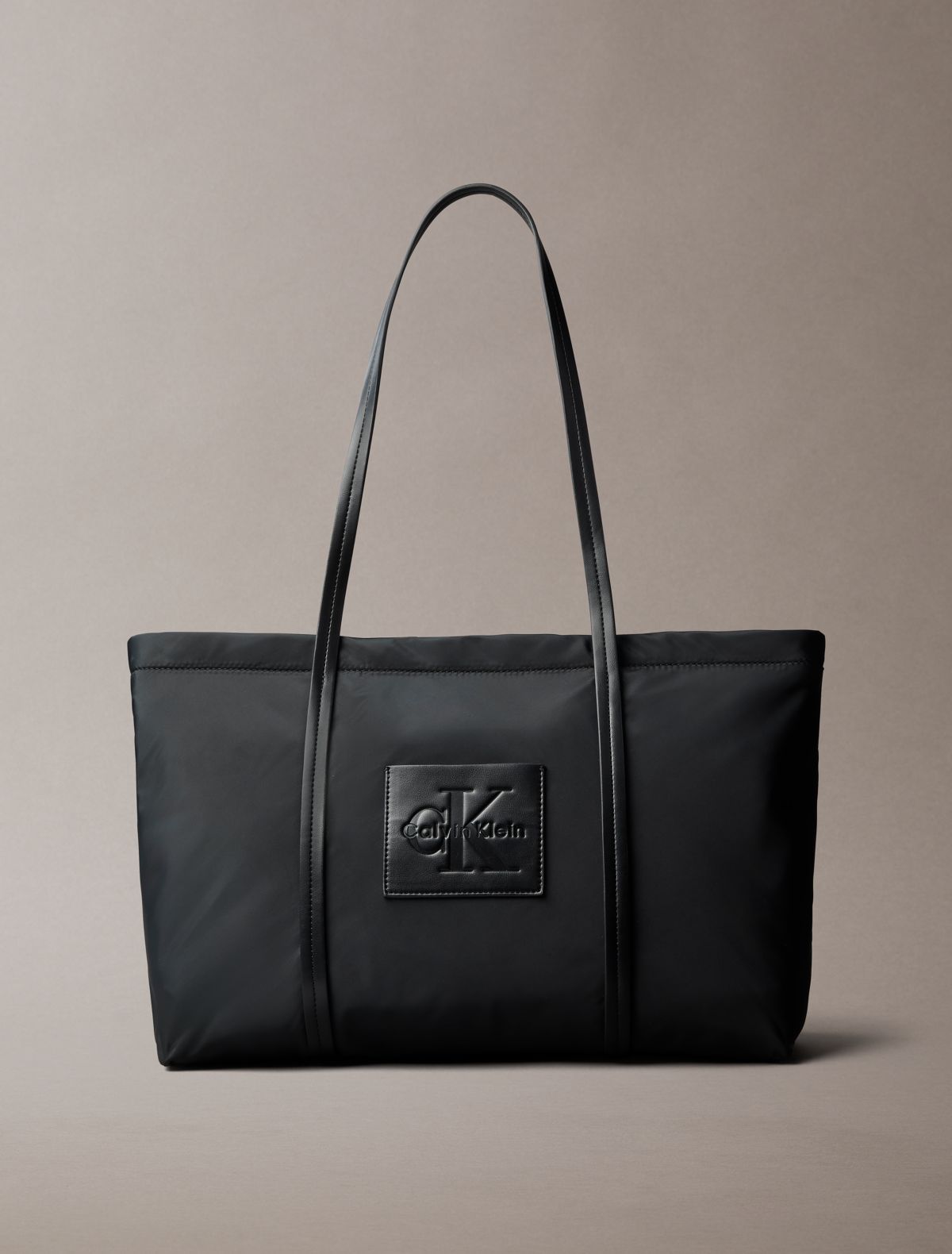 Embossed Monologo Tote Bag