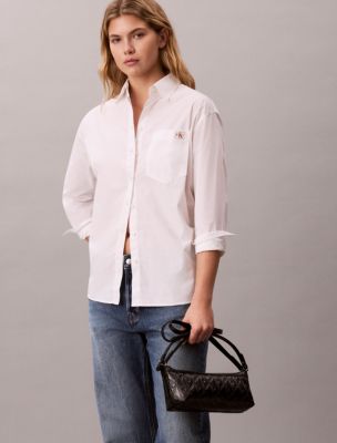 Женская сумка Calvin Klein Debossed Allover Emblem Logo Long Shoulder, цвет: Чёрный — фото 4