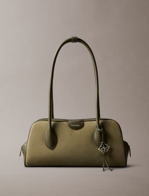 Emblem Logo Shoulder Bag, Olive Night