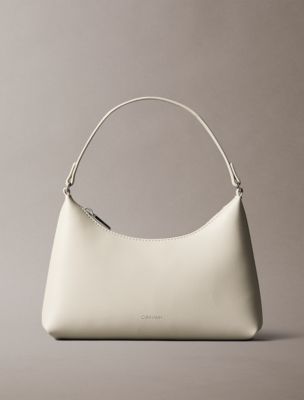 Foil Logo Small Shoulder Bag, Light Hay