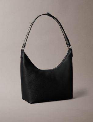 Женская сумка Calvin Klein Logo Strap Shoulder, цвет: Чёрный — фото 2