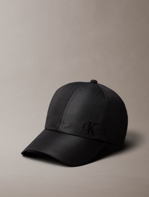 Embroidered Monogram Baseball Cap, Black