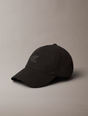 Canvas Monogram Baseball Cap, Black