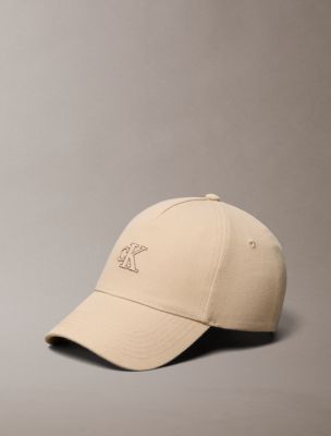 Canvas Monogram Baseball Cap, Desert Taupe