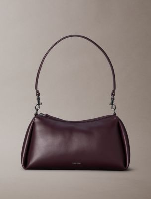 Signature Logo Strap Small Shoulder Bag, Fudge