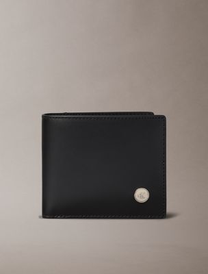 Monogram Logo Hardware Bifold Wallet, Black
