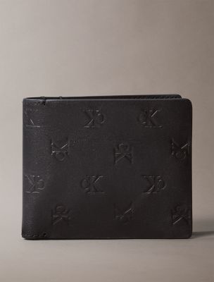 Allover Monogram Logo Bifold Wallet, Black