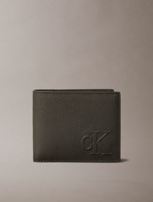 Sculpted Impression Bifold Wallet and Coin Pouch, Beluga