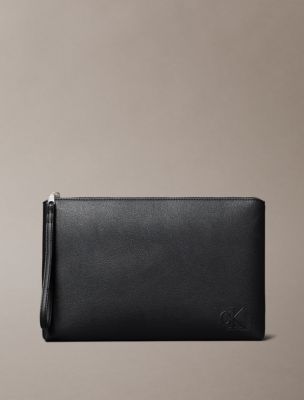 Sculpted Impression Pouch, Black