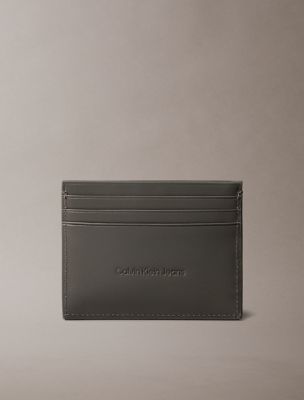 ☆ ☆ Men's CK Line Envelope Card Case 4D1056G UB Calvin Klein Men's RFID Leather Card Case, Black, One Size