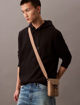 Monogram Logo Flap Phone Crossbody Bag | Calvin Klein