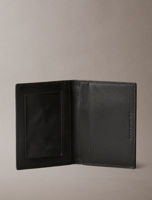 ☆ ☆ Men's CK Line Envelope Card Case 4D1056G UB Calvin Klein Men's RFID Leather Card Case, Black, One Size