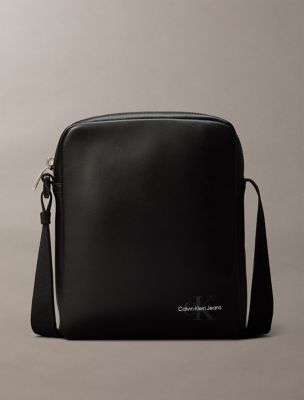 Monogram Logo Reporter Bag, Black