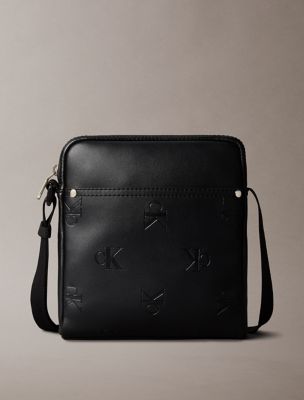 Allover Monogram Reporter Bag, Black
