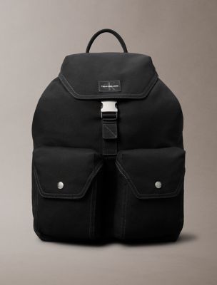 Workwear Flap Backpack, Black