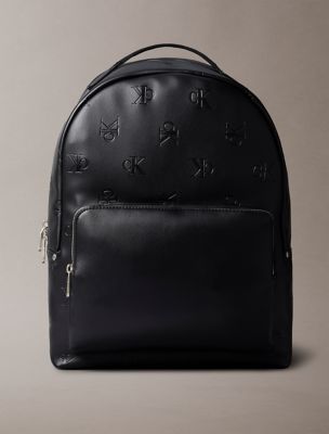 Allover Monogram Backpack, Black