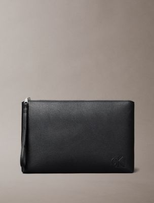 Sac de taille en nylon avec monogramme, noir