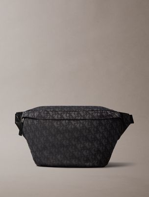 Allover Monogram Logo Waistpack, Black