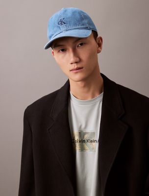 [ ] CKJ Monogram Denim Baseball Cap ★大人気★ Calvin Klein SMALL MONOGRAM BASEBALL DENIM CAP カルバン