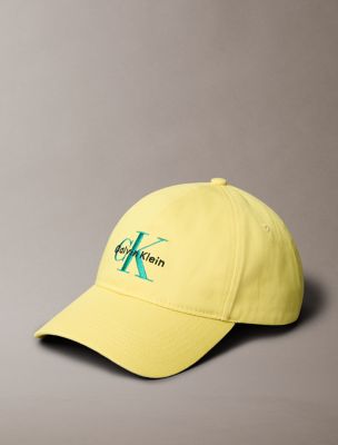 Monogram Logo Baseball Cap, Muted Lime