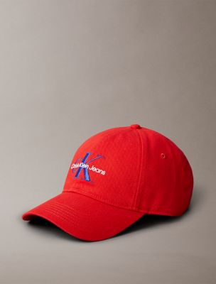 Casquette de baseball à monogramme, rouge Alert