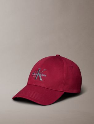 Embroidered Monogram Logo Baseball Cap, Renaissance Red