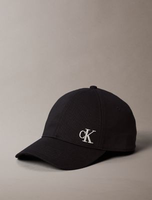 Brushed Cotton Twill Logo Baseball Cap, Black