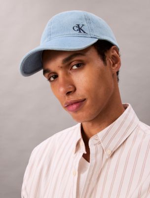 Washed Denim Embroidered Logo Baseball Cap | Calvin Klein display picture 3