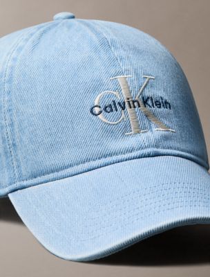 Мужские кепки Calvin Klein Denim Embroidered Monogram Logo — фото 3